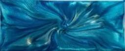 Ocean blue metallic epoxy example